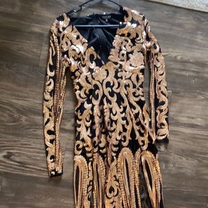Black & gold promo/gala dress